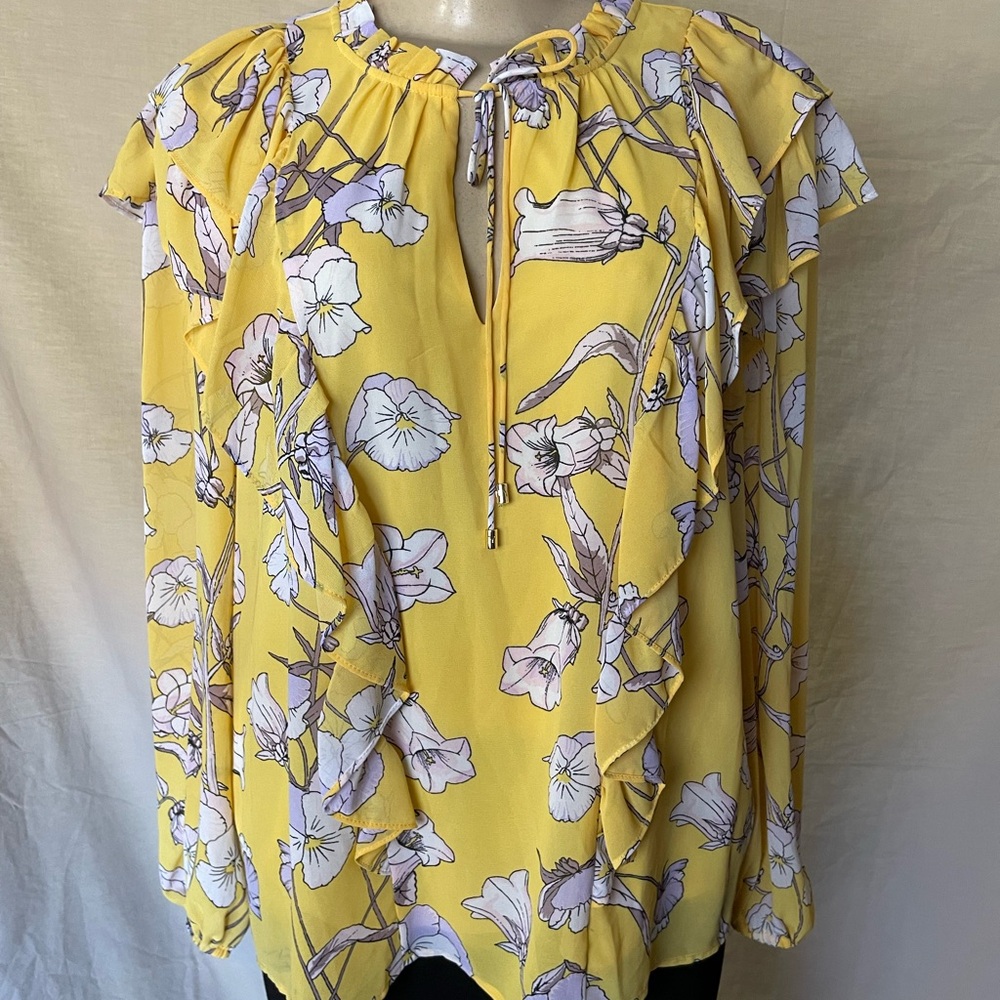 Marc New York Yellow Floral Blouse
